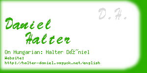 daniel halter business card